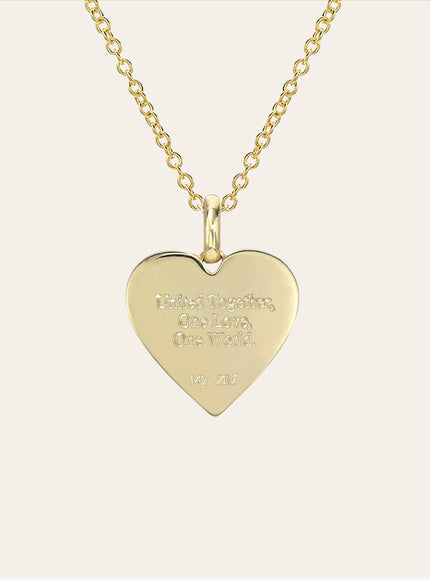 Zoe Lev Small One Love Heart Necklace