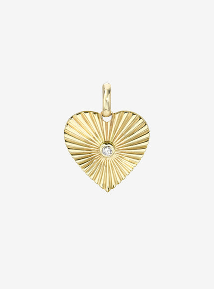 Zoe Lev Small One Love Heart Pendant