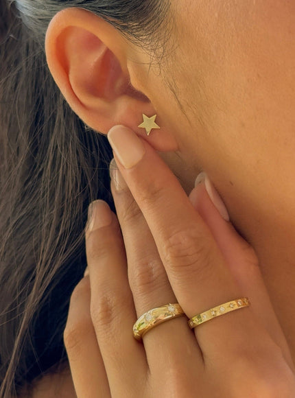 Zoe Lev Domed Starburst Ring