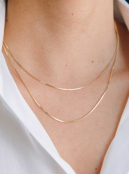 Zoe Lev 14K Gold Snake Chain Necklace
