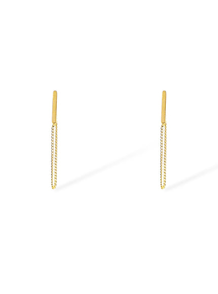 Sophia Bar and Chain Drop Earrings
