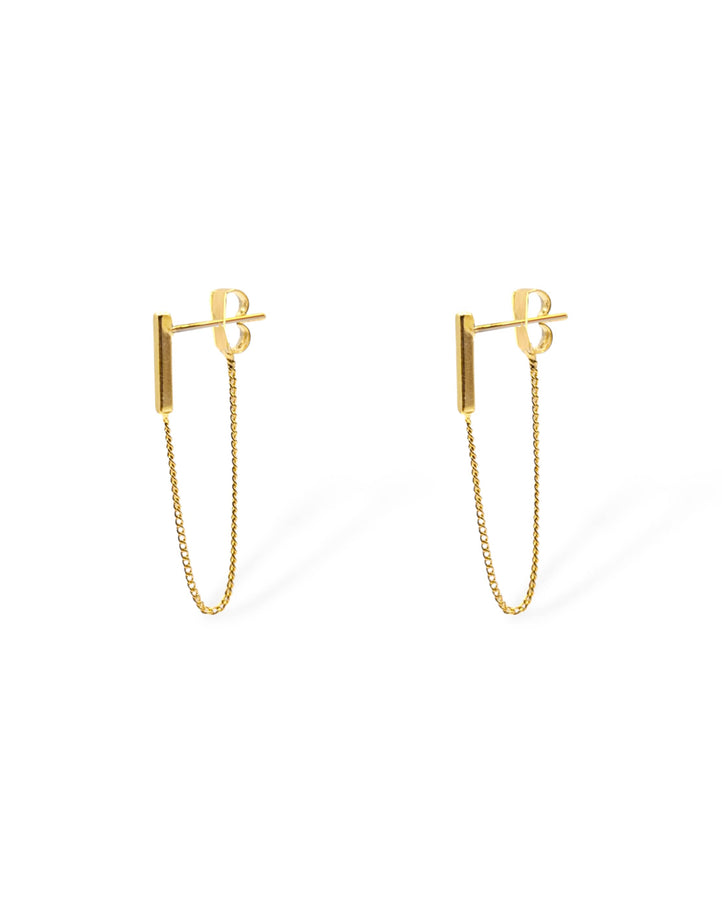 Sophia Bar and Chain Drop Earrings