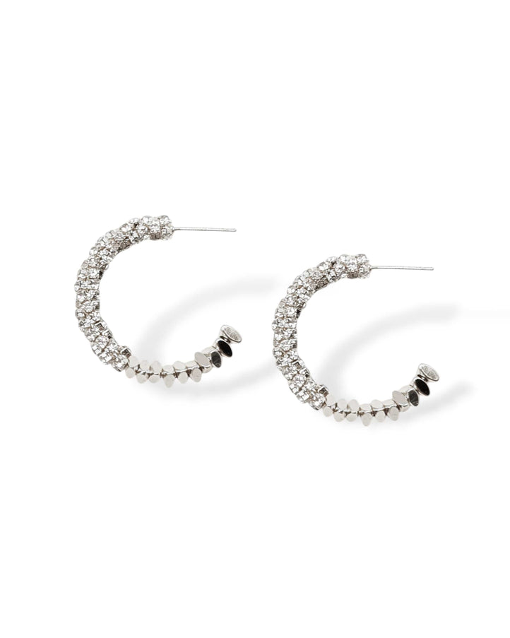 Sparkle Hoop Crystal Earrings