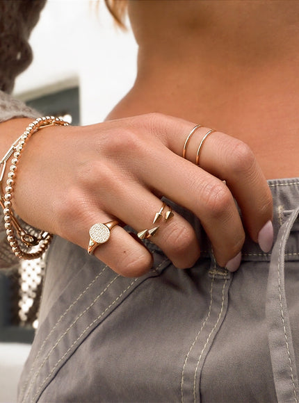 Zoe Lev 14K Gold Double Band Ring