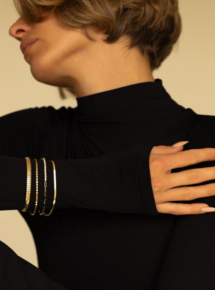 Zoe Lev 14K Gold Mirror Chain Bracelet