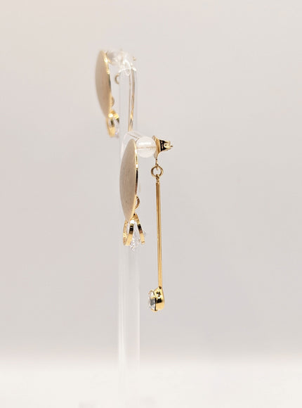 Stacey CZ Crystal Drop Earrings