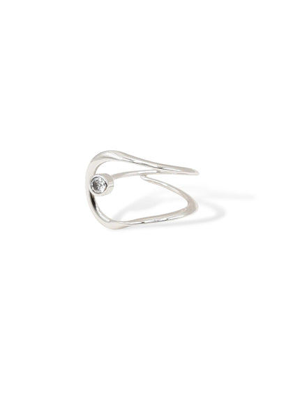 Stellar Wrap Ring with CZ Crystal