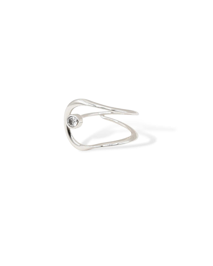 Stellar Wrap Ring with CZ Crystal