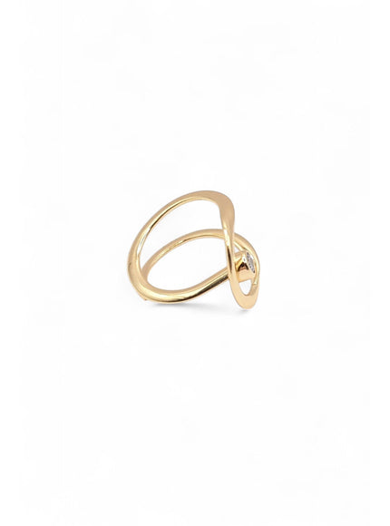 Stellar Wrap Ring with CZ Crystal