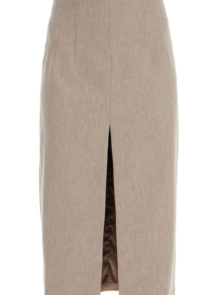 THE ANDAMANE pencil skirt with slit