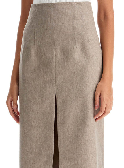 THE ANDAMANE pencil skirt with slit