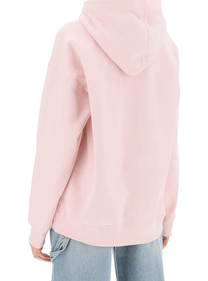 Ganni Hoodie With Isoli Fabric in Pink