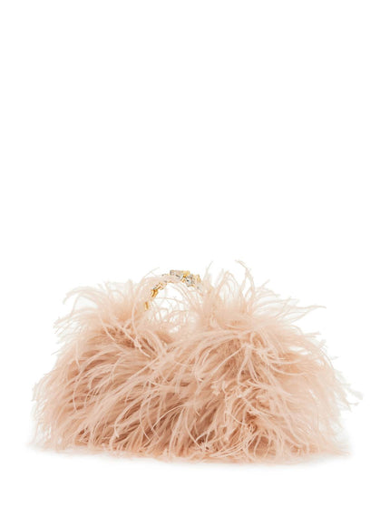 L'alingi Feather Crystal-Embellished Clutch