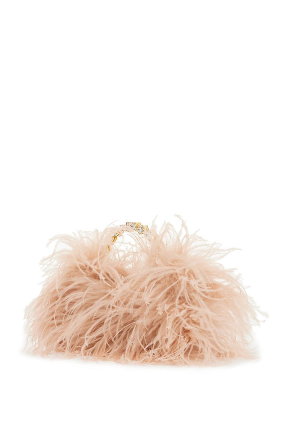 L'alingi Feather Crystal-Embellished Clutch