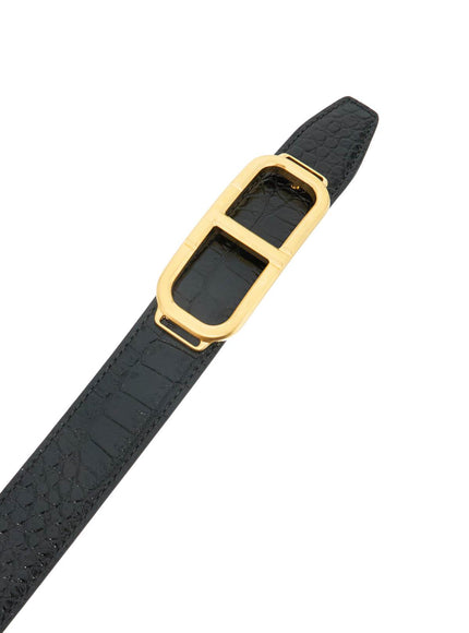 Tom Ford reversible belt with t buckle