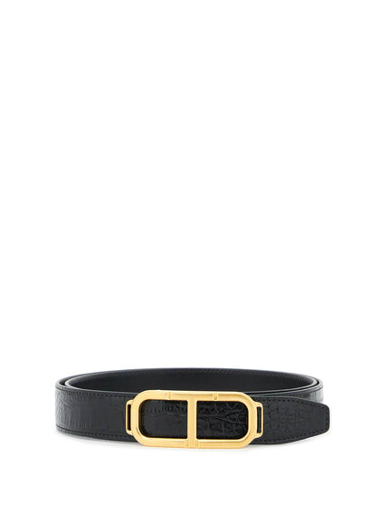 Tom Ford reversible belt with t buckle