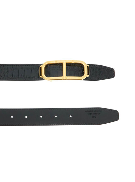 Tom Ford reversible belt with t buckle