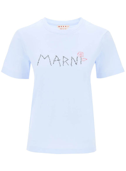 Marni hand-embroidered logo t-shirt