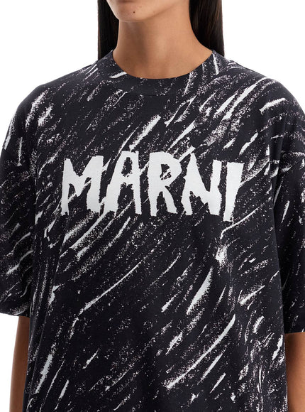 Marni "abstract pattern logo t-shirt with