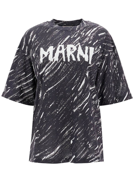 Marni "abstract pattern logo t-shirt with