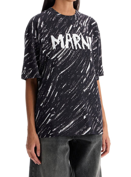 Marni "abstract pattern logo t-shirt with