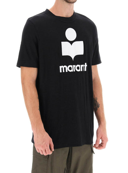 Marant karman linen logo t-shirt