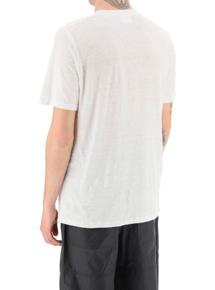 Marant karman linen logo t-shirt