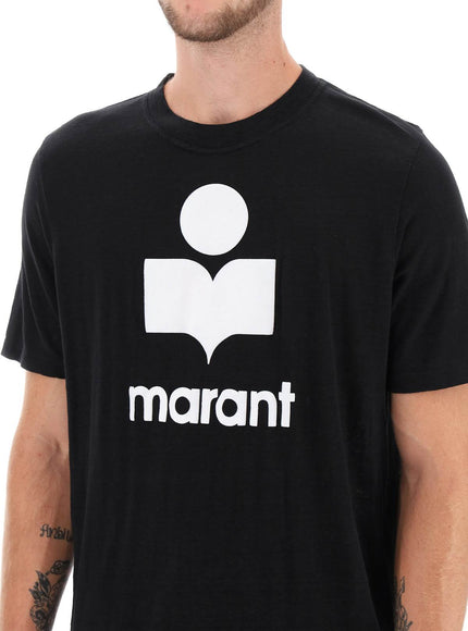 Marant karman linen logo t-shirt