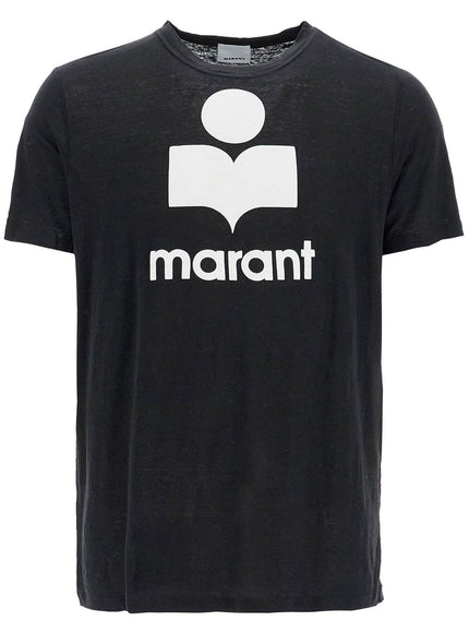 Marant karman linen logo t-shirt