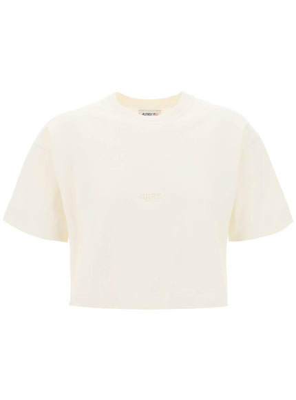 Autry boxy t-shirt with debossed logo