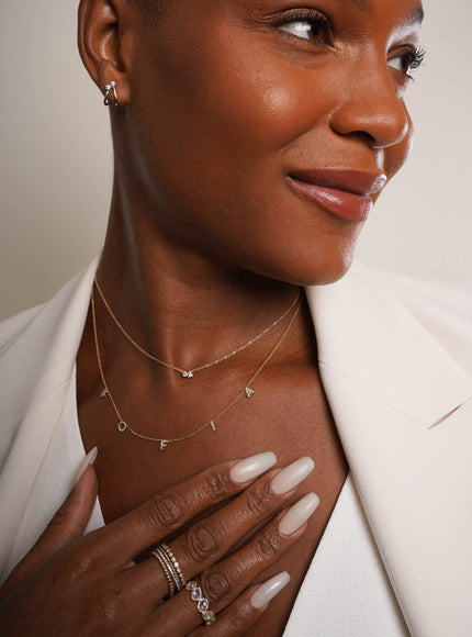 Zoe Lev Diamond Toi et Moi Necklace