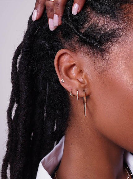 Zoe Lev Diamond Toi et Moi Stud Earrings