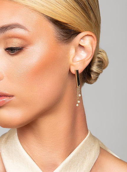 Tracy Mod Pearl Drop Earrings