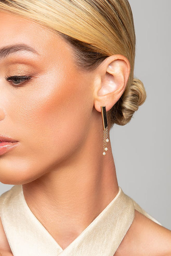 Tracy Mod Pearl Drop Earrings