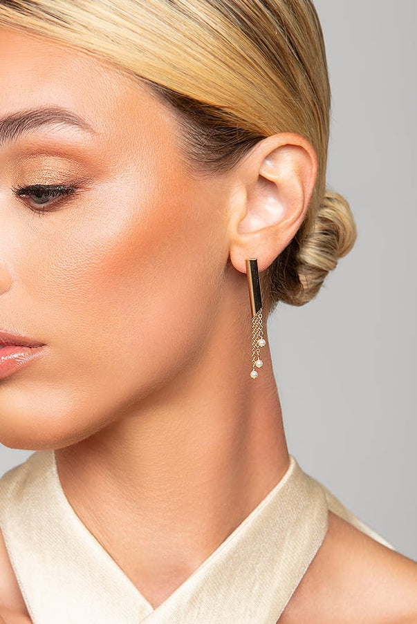 Tracy Mod Pearl Drop Earrings
