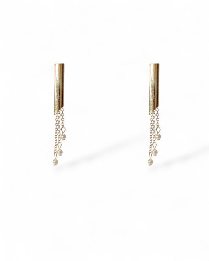 Tracy Mod Pearl Drop Earrings