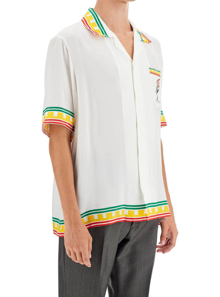 Casablanca silk leaning column shirt