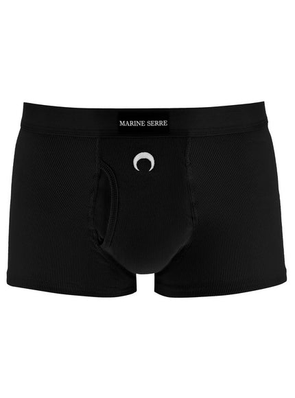 Marine Serre embroidered logo boxer shorts