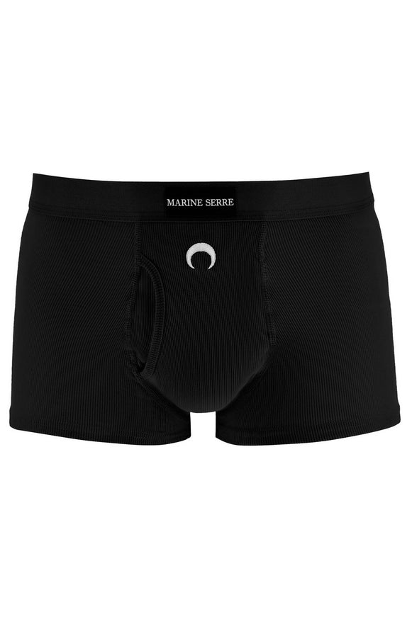 Marine Serre embroidered logo boxer shorts