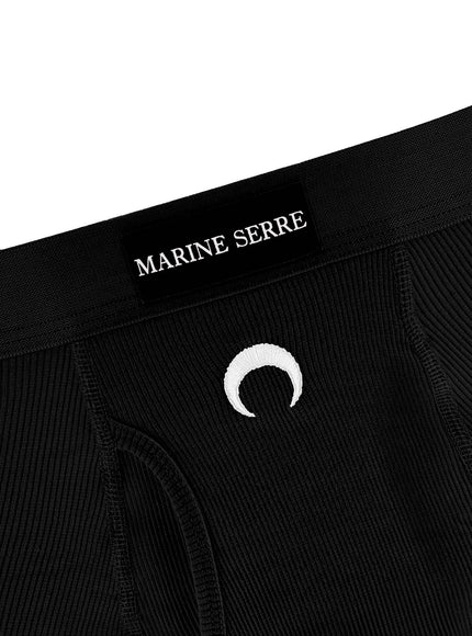 Marine Serre embroidered logo boxer shorts