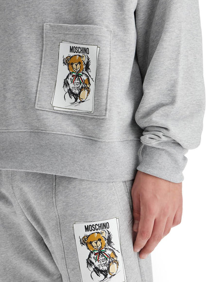 Moschino hooded teddy bear sweatshirt