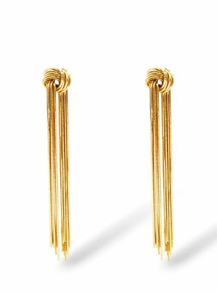 Valerie Fringe Knot Earrings