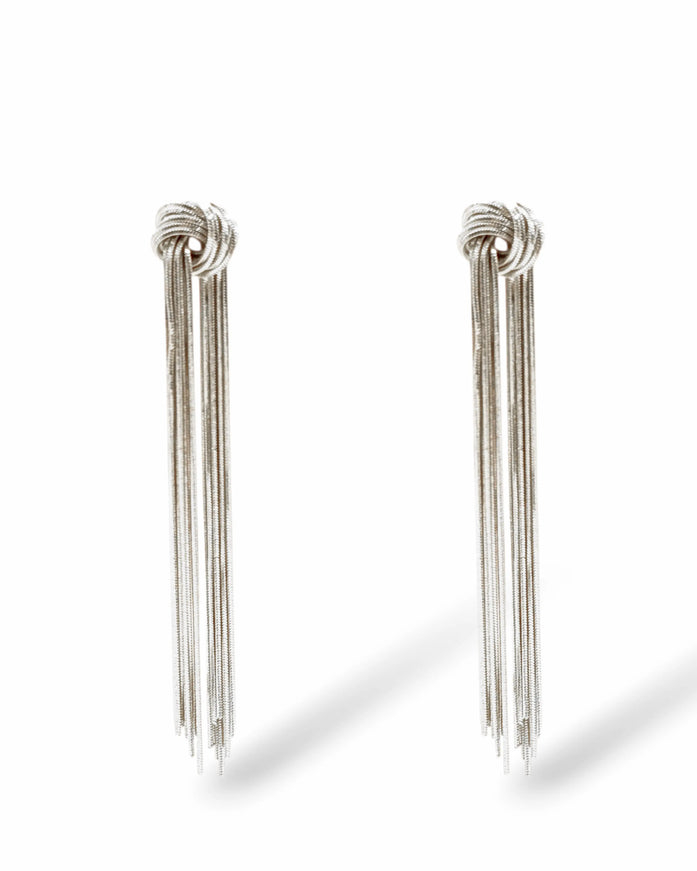 Valerie Fringe Knot Earrings