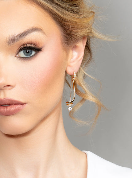 Vanessa Cubic Zirconia Drop Earrings