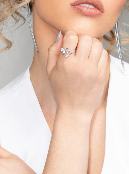 Vienna CZ Butterfly Wrap Ring