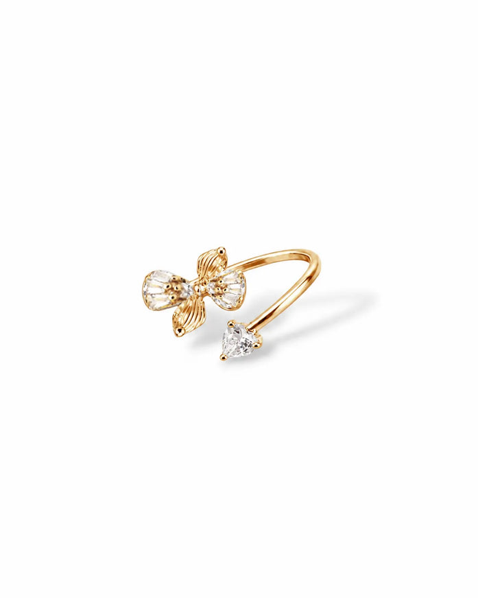 Vienna CZ Butterfly Wrap Ring