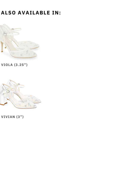 Bella Belle Vivian Something Blue Ivory Wedding Block Heels