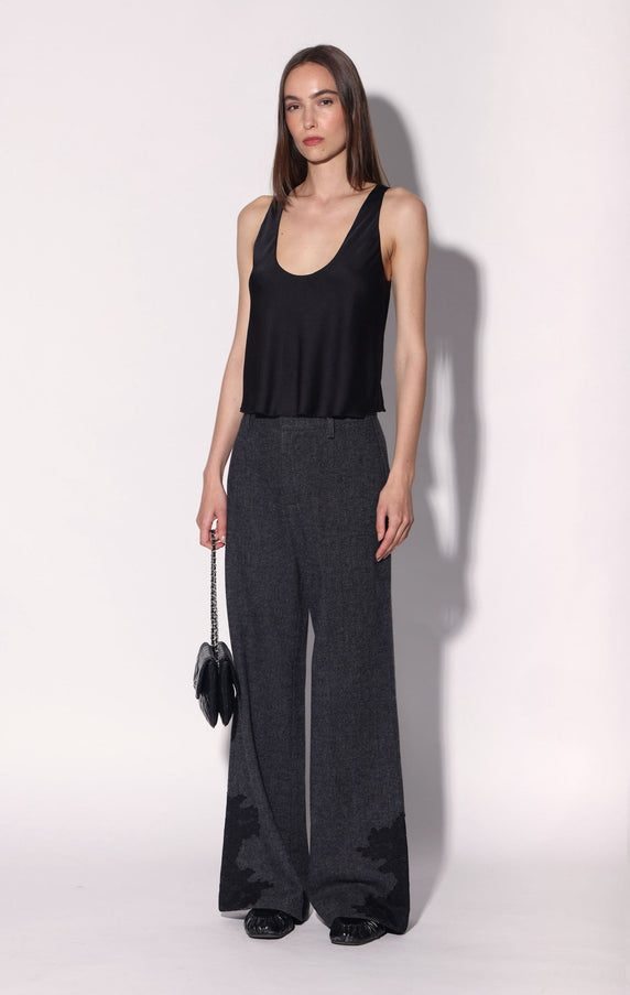 Walter Baker Mikey Pant Black Grey Birdseye Lace