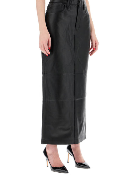 Wardrobe.Nyc leather column skirt for women