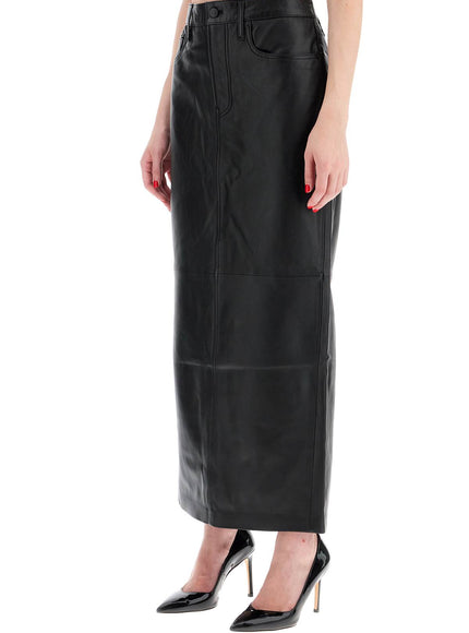 Wardrobe.Nyc leather column skirt for women